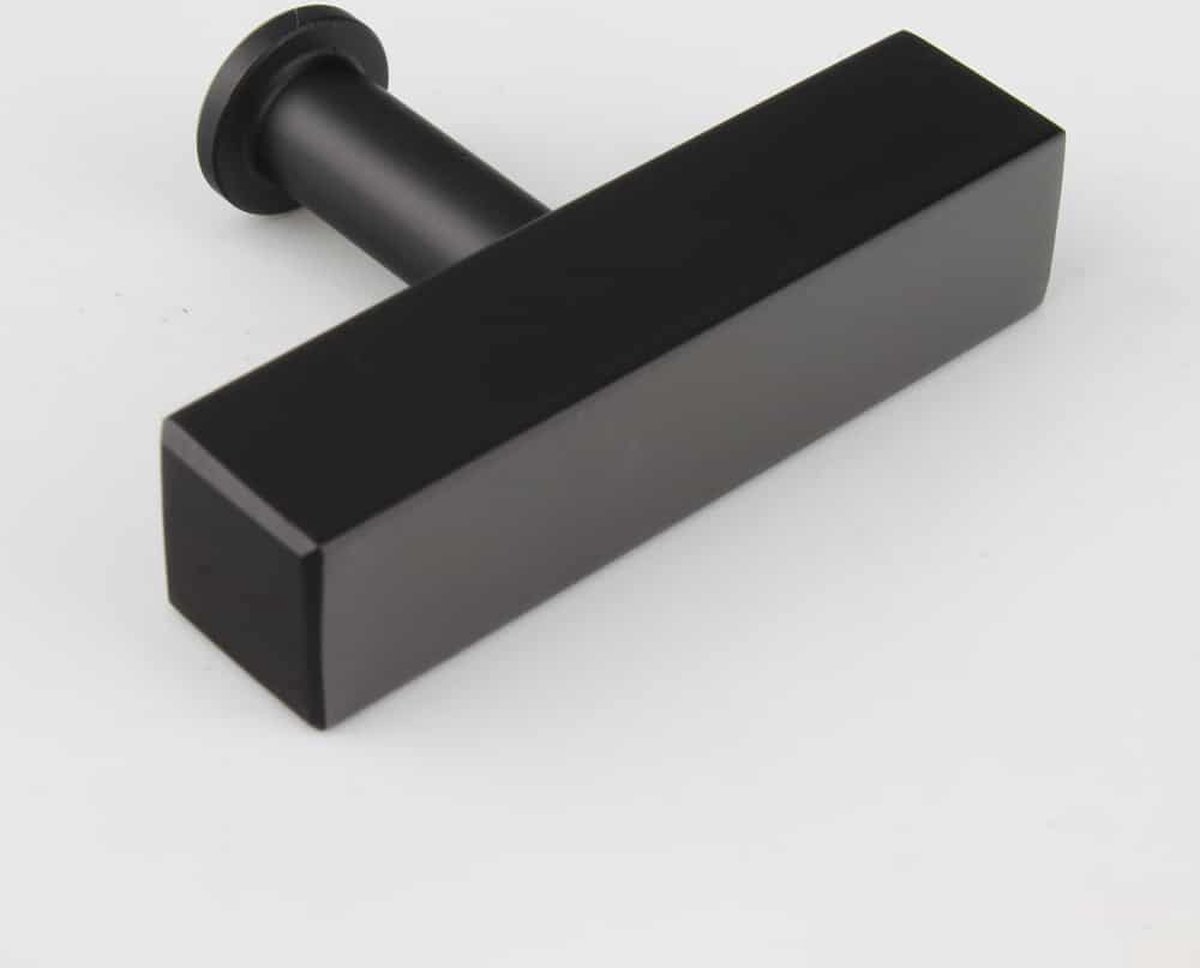 Deurknop Levi - zwart - metaal - geschikt voor binnen - industrieel