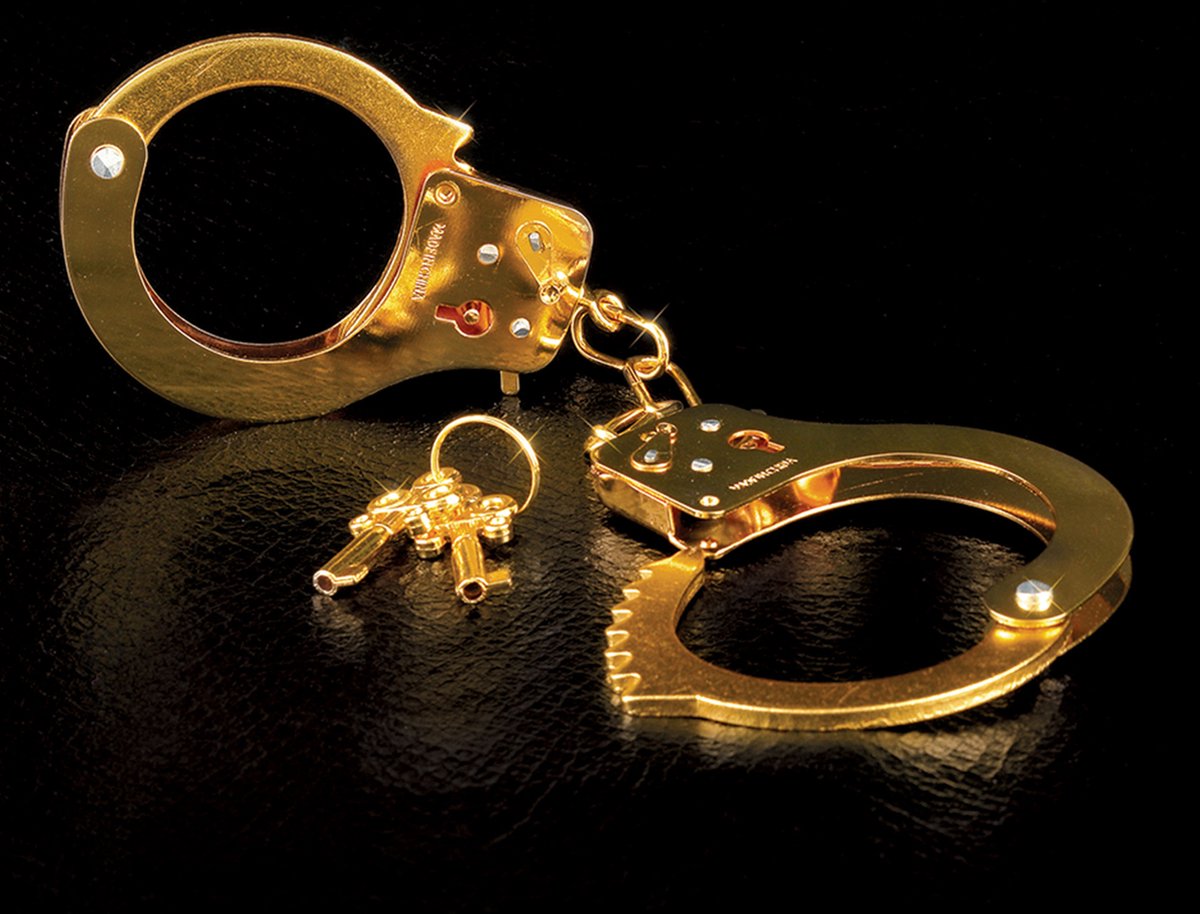 Pipedream Fetish Fantasy Gold Handboeien - Goudkleur