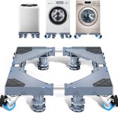 Slimshop Wasmachine Verhoger met Wielen - Verhoging voor Wasmachine - Vaatwasser Koelkast Vriezer en Droger - Inclusief 4 Dempers - Verstelbaar - ABS - Maximaal 500 kg
