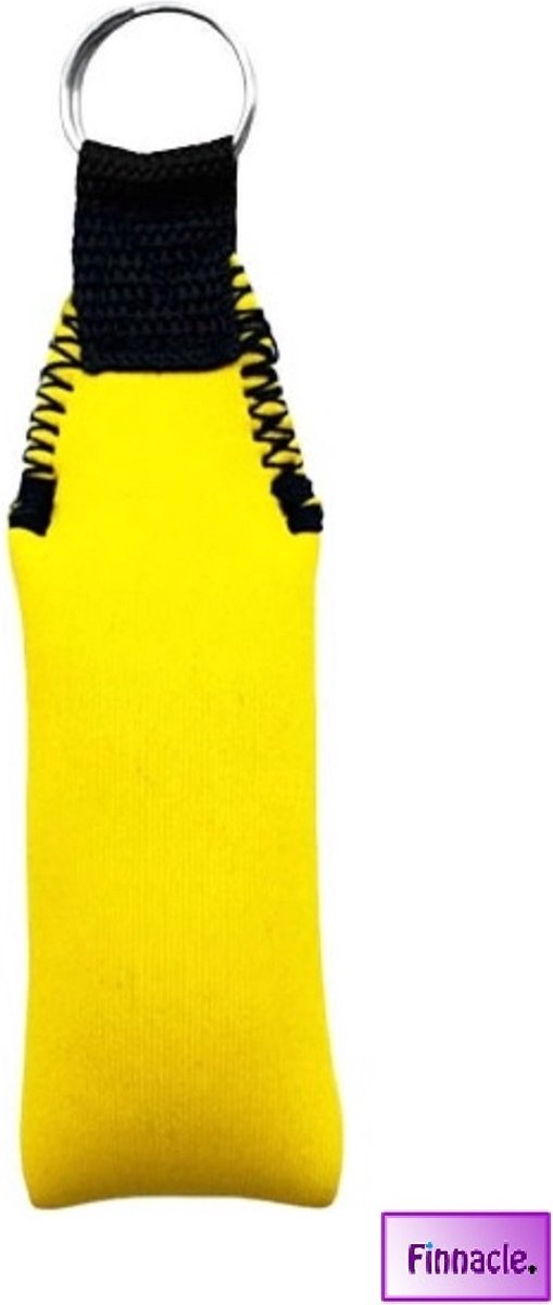 Finnacle - Neopreen drijvende sleutelhanger - 14 CM - Geel