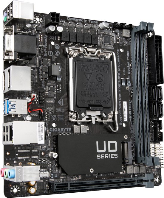 Gigabyte H610I DDR4 moederbord Intel H610 Express LGA 1700 mini ITX