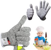 Tuinhandschoenen kinderen - Kinder Werkhandschoenen - Snijbestendige Handschoenen - Klein - kinder veiligheidshandschoenen - Grijs