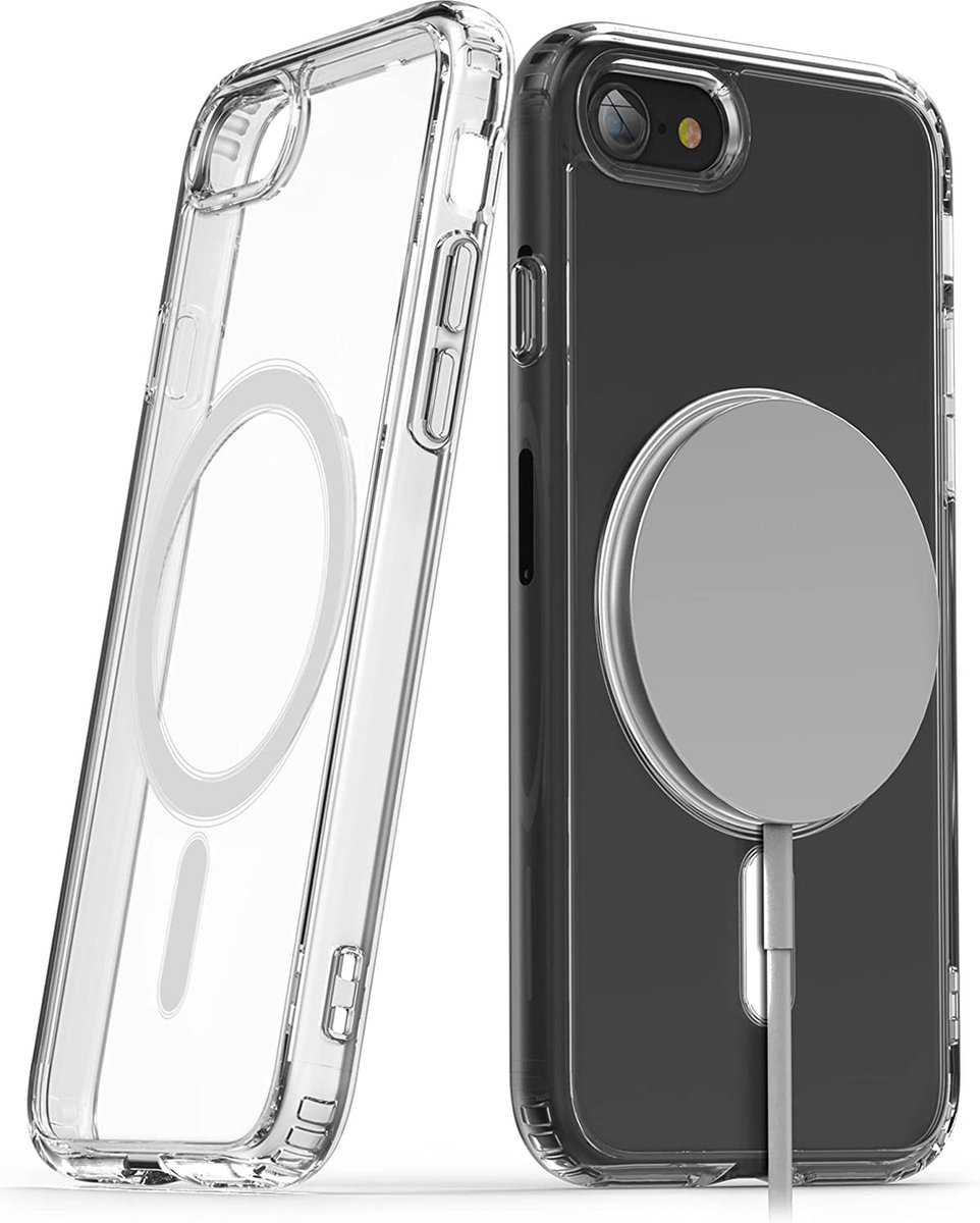 Phreeze™ iPhone 7 Hoesje Doorzichtig - UltraHD Transparant Hoesje met Magneet Cirkel - Geschikt voor Apple iPhone 7