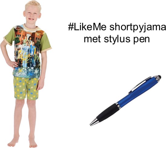 LikeMe Short Pyjama - #LikeMe Shortama. Maat 134/140 cm - 9/10 jaar + EXTRA 1 Stylus Pen.