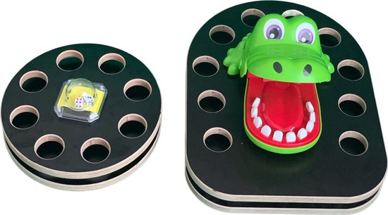 Thumbnail van een extra afbeelding van het spel Drankspel - Bijtende Krokodil met shotplank - Crocshot