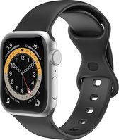 Siliconen bandje voor Apple Watch 38-40mm PowerLocus, Zwart