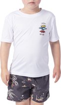 Rip Curl - UV-zwemshirt voor jongens - Grom Search Logo - Korte mouw - Wit - maat 110cm