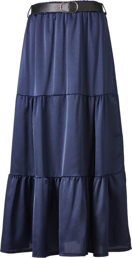 U/A Damen Plissee Lange Röcke Hohe Elastische Taille Maxi Röcke Casual