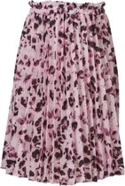Meisjes plissé rok panterprint - roze | Maat 104/4Y