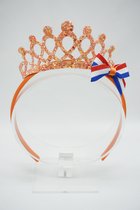 Haarband Koningsdag - Haarstrik - Oranje - NLvlag - Kroontje - Bows and Flowers