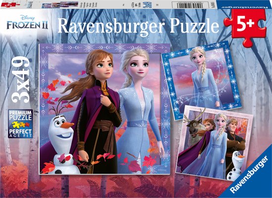Ravensburger puzzels Disney Frozen 2 - 3 x 49 stukjes - kinderpuzzel