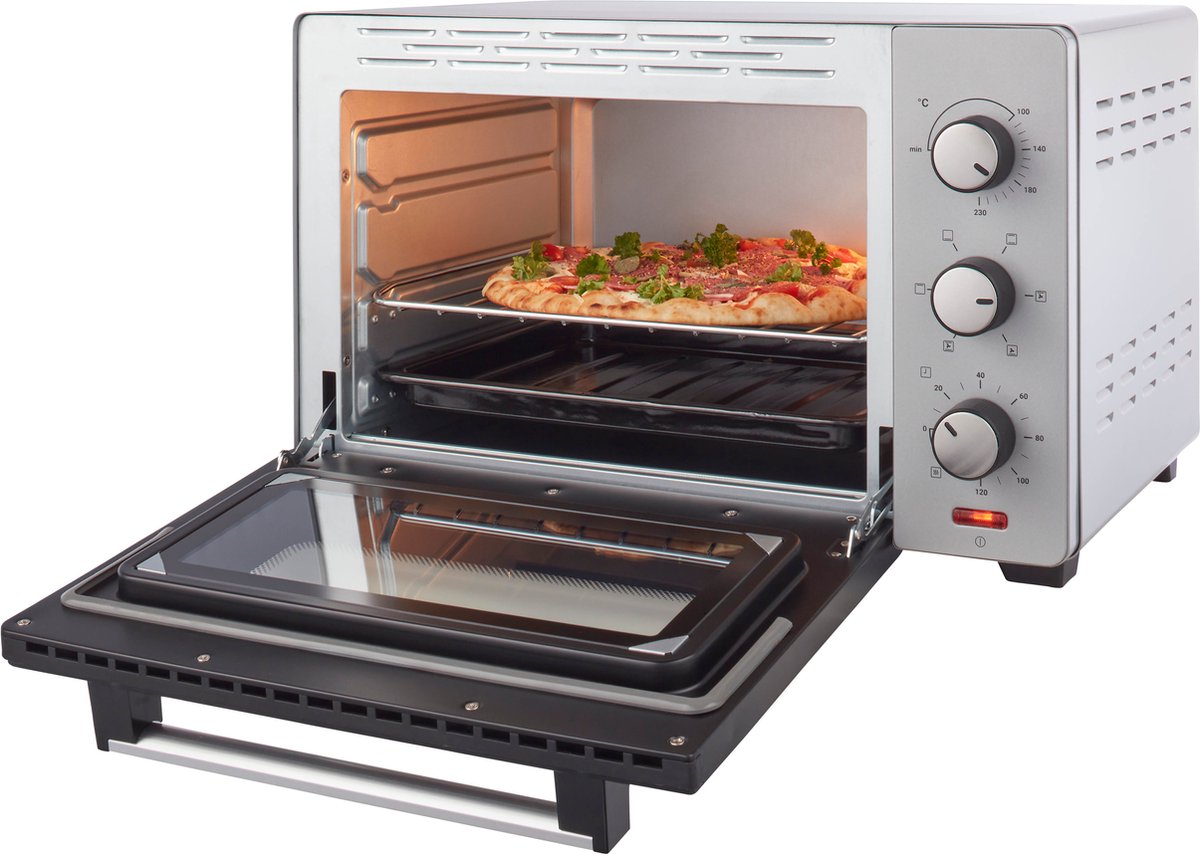 Tomado TEO3000S - Vrijstaande oven - 30 Liter - 1600 Watt - Hetelucht - 3 insteekniveau's - Zilver – foto 6