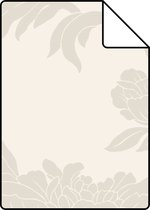 Proefstaal Origin Wallcoverings behang bloemen beige - 345922 - 26,5 x 21 cm