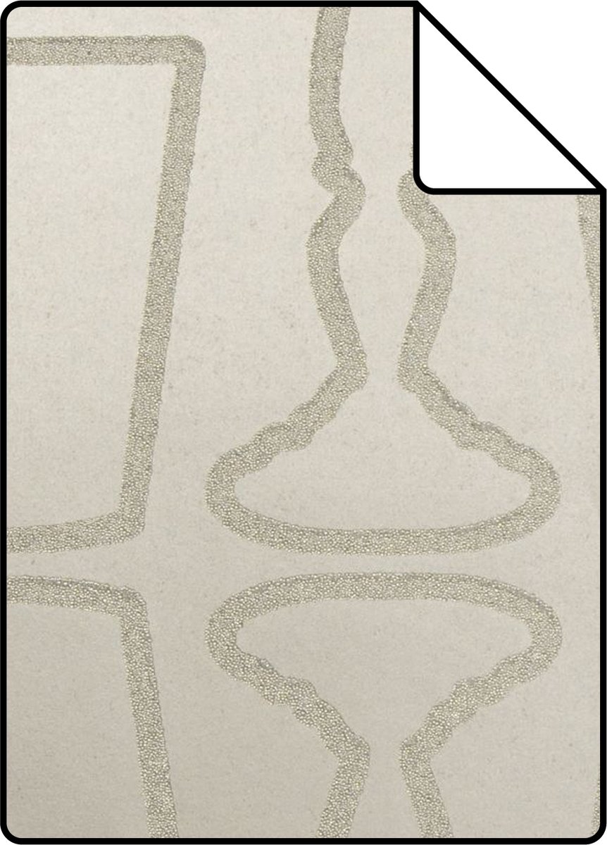 Proefstaal Origin Wallcoverings behang lampen beige - 26.5 x 21 cm - 307151-S