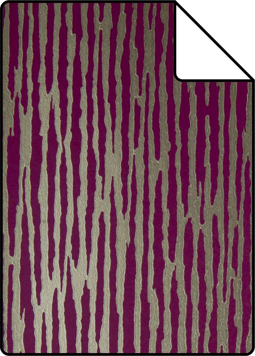 Proefstaal Origin Wallcoverings behang camouflage aubergine paars - 26.5 x 21 cm - 307111-S
