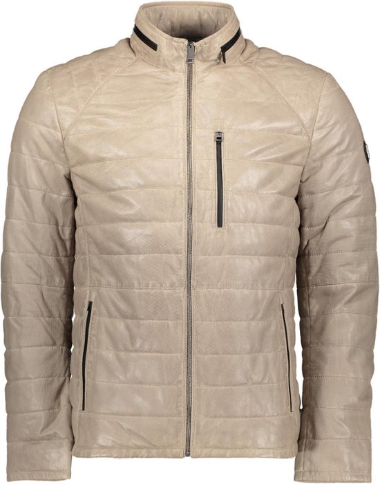 Donders Jas Leather Jacket 52290 Stone 140 Mannen Maat - 60