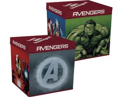 foto van Marvel Avengers Opbergmand/kruk 30 X 30 X 30 Cm Rood