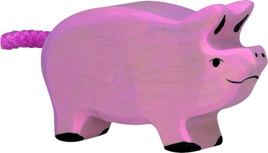 Holztiger houten roze biggetje