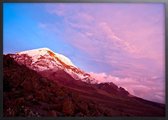 Poster Met Zwarte Lijst - Chimborazo Vulkaan Poster