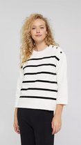 Esprit Trui Trui Met Fluwelen Strepen En Knoopdetails 111ee1j304 E110 Dames Maat - S