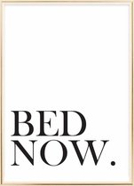 Poster Met Metaal Gouden Lijst - Bed Now Poster