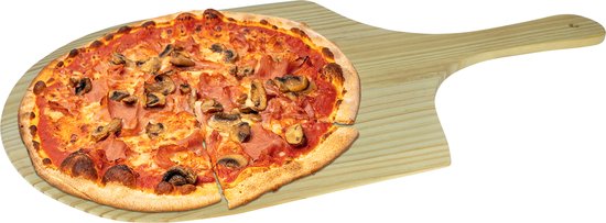 Foto: Krumble pizzaschep ovenschep pizzascheppen houten pizzaschep 53 x 315 x 1 cm lxbxh lichtbruin