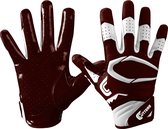 Cutters | American Football | S451 Receiver Handschoenen | Jeugd | Maroon | Small