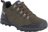 Jack Wolfskin REFUGIO TEXAPORE LOW M Heren Wandelschoenen - khaki / phantom - Maat 41