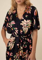 Donkerblauwe geprinte jumpsuit Jil - FRNCH - Maat S