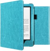 iMoshion Ereader Cover / Hoesje Geschikt voor Amazon Kindle 10 - iMoshion Vegan Leather Bookcase - Lichtblauw