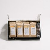 Koffie cadeaupakket Time To Take A BREWk - Geschenkset - 4 variÃ«teiten - Gearomatiseerde Koffiebonen