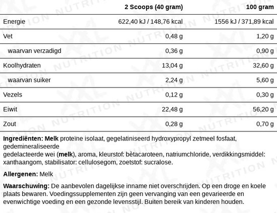 XXL Nutrition - Delicious Protein Pudding - 22 Gram Eiwit - Eiwitrijke Snack & Dessert - Diverse Smaken - Vanille - 440 Gram (11 doseringen) van XXL Nutrition — afbeelding 2