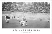 Walljar - NEC - ADO Den Haag '62 - Zwart wit poster met lijst
