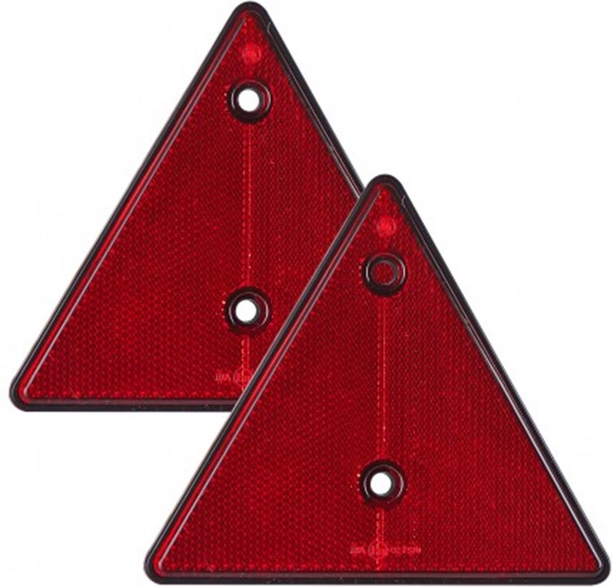 Driehoek reflector-155mm-rood-schroefbaar-2 stuks