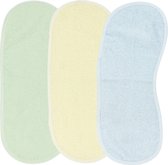 Meyco Baby Uni spuugdoek - 3-pack - badstof - soft mint/soft yellow/light blue - 53x20cm