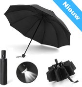 Storm Paraplu - Waterafstotend reflecterend inklapbaar – compacte paraplu met verlichting