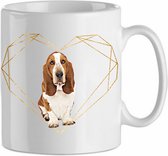 Mok Basset 2.4| Hond| Hondenliefhebber | Cadeau| Cadeau voor hem| cadeau voor haar | Beker 31 CL