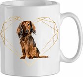 Mok Dachshund 1.4| Hond| Hondenliefhebber | Cadeau| Cadeau voor hem| cadeau voor haar | Beker 31 CL