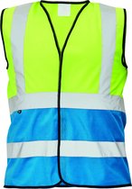 CRV Lynx Duo Signalisatie Verkeersvest 03030115 - Fluo Geel/Korenblauw - S