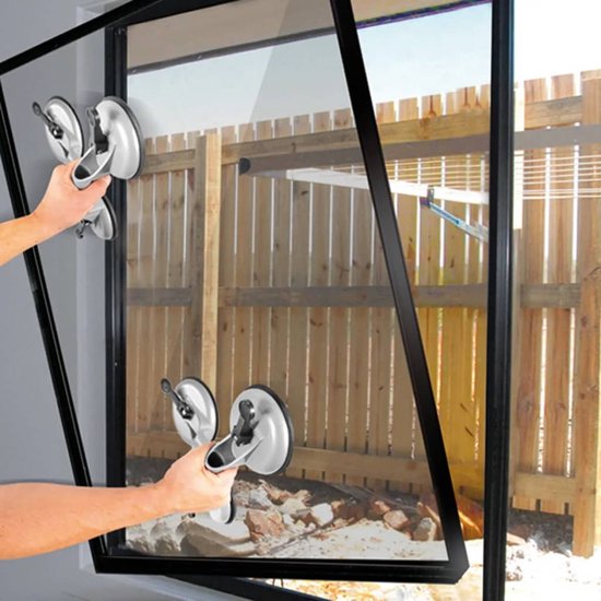 VidaXL Aluminium Vacu mheffer Glasdrager 3 Zuignappen 135 Kg Bestel Nu 