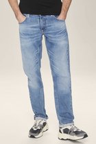 GARCIA Russo Heren Straight Fit Jeans Blauw - Maat W34 X L30