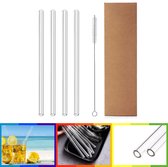 Glazen Rietjes - Glass Straws - Duurzaam - Sustainable - 4 Stuks - 4 Pieces