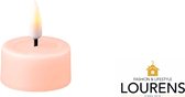 Luxe LED kaars - Light Pink LED Tealight Candle D4,1 x 4,5 cm (2 pcs.) - net een echte kaars! Deluxe Homeart