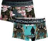 Muchachomalo-2-pack onderbroeken voor mannen-Elastisch Katoen-Boxershorts - Maat L