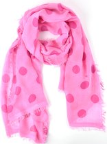 Sjaal stip roze