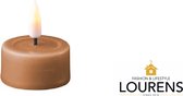 Luxe LED kaars - Caramel LED Tealight Candle D4,1 x 4,5 cm (2 pcs.) - net een echte kaars! Deluxe Homeart