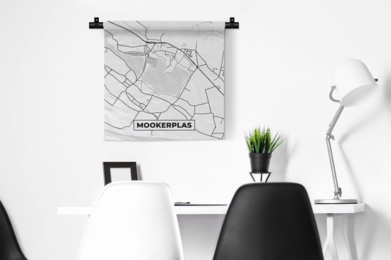 Tapisserie - Tapisserie - Carte - Carte - Plan de la ville - Mookerplas - 60x60 cm - Tapisserie