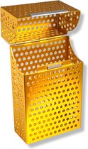 Luxe Sigaretten box Geperforeerd Metaal - Sigarettenhouder Design - Sigaretten doosje - Cigarette Case - Goud -