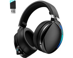Kofire UG-06 2.4GHz Draadloze Gaming Headset - Bluetooth koptelefoon - Verborgen microfoon - Geschikt voor PS4/PS5, Nintendo Switch - Zwart