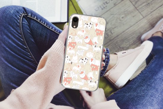 Coque iPhone XR - Motifs - Chien - Nourriture pour chiens pour chien - Coque de téléphone en Siliconen -